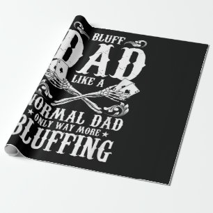 Bluff-Vater wie ein normaler Vater nur viel mehr b Geschenkpapier