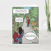 Bluffing Funny Geburtstagskarte Karte (Vorderseite)