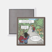 Bluffing Funny Magnet (Vorderseite/Rückseite)