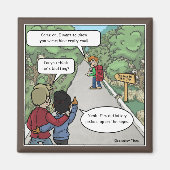 Bluffing Funny Magnet (Vorne)