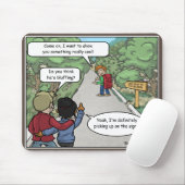 Bluffing Funny Mouse Pad Mousepad (Mit Mouse)