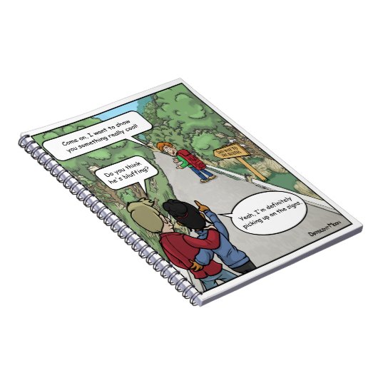 Bluffing Funny Notebook Notizblock (Rechte Seite)