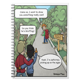 Bluffing Funny Notebook Notizblock