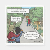 Bluffing Funny Party Napkins Serviette (Vorderseite)