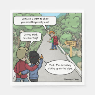 Bluffing Funny Party Napkins Serviette