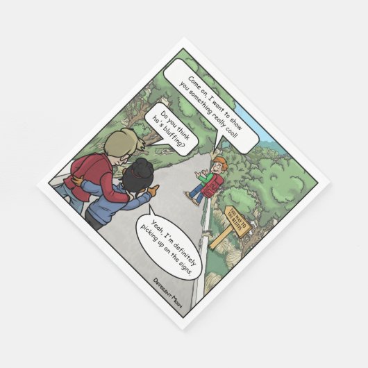 Bluffing Funny Party Napkins Serviette (Ecke)