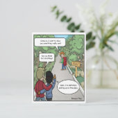 Bluffing Funny Postcard Postkarte (Stehend Vorderseite)