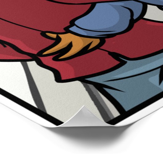 Bluffing Funny Poster (Ecke)