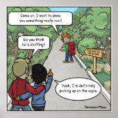 Bluffing Funny Poster (Vorne)