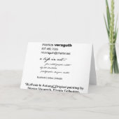 Bluffside in der Herbst-Gruß-Karte Karte (Rückseite)