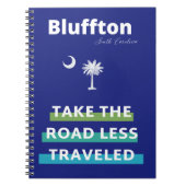 Bluffton South Carolina Die weniger gefahrene Stra Notizblock (Vorderseite)