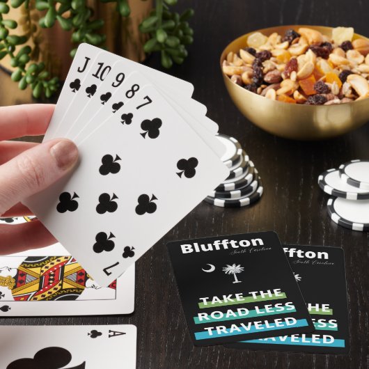 Bluffton South Carolina Die weniger gefahrene Stra Spielkarten (In Situ)