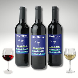 Bluffton South Carolina Die weniger gefahrene Stra Weinetikett