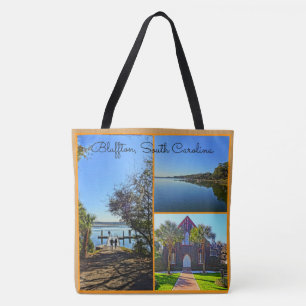 Bluffton South Carolina Lowcountry Collage Tasche