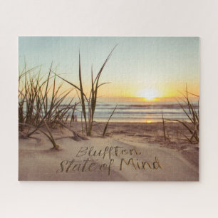 Bluffton State of Mind In den Sand geschrieben SC Puzzle
