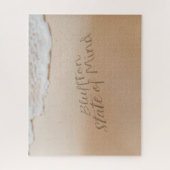 Bluffton State of Mind In den Sand geschrieben SC  Puzzle (Vertikal)
