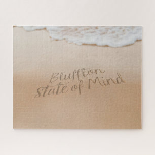 Bluffton State of Mind In den Sand geschrieben SC Puzzle