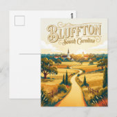 Bluffton USA Postkarte (Vorne/Hinten)