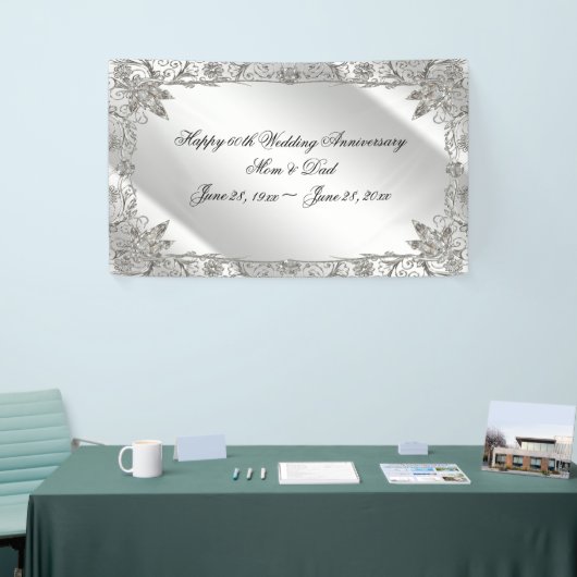 Blüh 60. Diamond Wedding Jubiläum Banner (Messeveranstaltung)