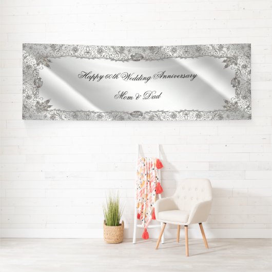 Blüh 60. Diamond Wedding Jubiläum Banner (Insitu)