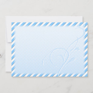 Blüh, blaue Punkte und Streifen