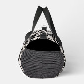 Blüh Damask Art I Black on Cream Duffle Bag (Rechts)