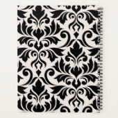Blüh Damask Art I Black on Cream Planer (Rückseite)