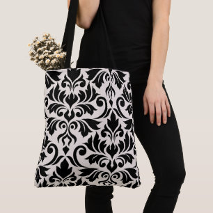 Blüh Damask Art I Black on Cream Tasche