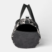 Blüh Damask Art I Cream on Black Duffle Bag (Rechts)