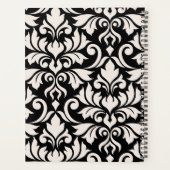 Blüh Damask Art I Cream on Black Planer (Rückseite)