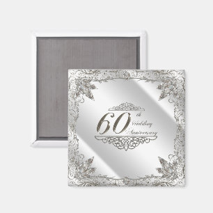 Blüh Diamond-Magnet zum 60. Hochzeitstag Magnet