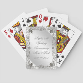 Blüh Diamond Wedding Jubiläum Spielkarten