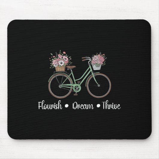 Blüh Dream Thrive Blumenbike Subtle 8647 Trum Mousepad (Vorne)