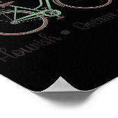 Blüh Dream Thrive Blumenbike Subtle 8647 Trum Poster (Ecke)