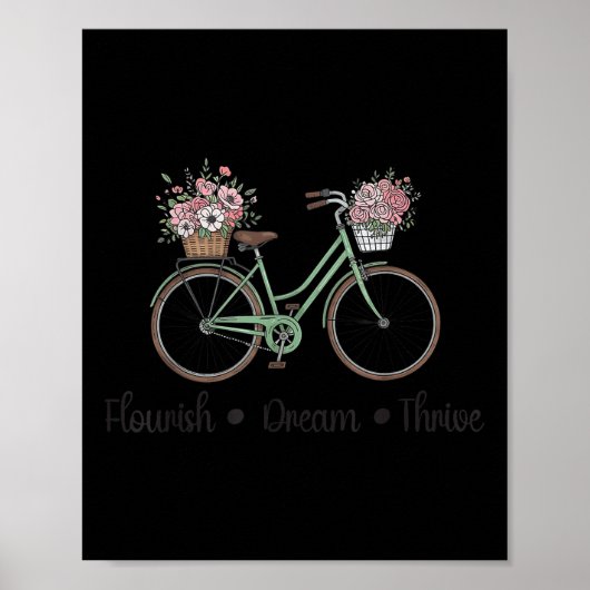 Blüh Dream Thrive Blumenbike Subtle 8647 Trum Poster (Vorne)