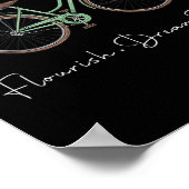 Blüh Dream Thrive Blumenbike Subtle 8647 Trum Poster (Ecke)