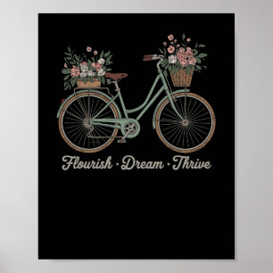 Blüh Dream Thrive Blumenbike Trump Subtle Res Poster