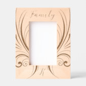 Blüh, Familie und Monogramm Geätzte Rahmen (Vorderseite)