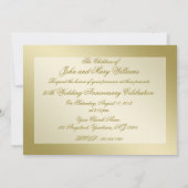 Blüh Gold 50. Hochzeitstag Einladung (Rückseite)