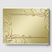 Blüh Gold 50. Hochzeitstag Gästebuch (Rückseite)