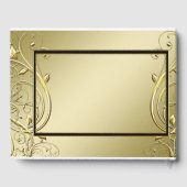 Blüh Gold Black 50. Hochzeitstag Gästebuch (Rückseite)