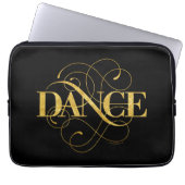 Blüh (Gold) Laptopschutzhülle (Vorderseite)