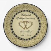 Blüh Golden Wedding Anniversary Paper Plate Pappteller (Vorderseite)