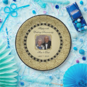 Blüh Golden Wedding Anniversary Paper Plate Pappteller (Party)