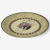 Blüh Golden Wedding Anniversary Paper Plate Pappteller (Schrägansicht)