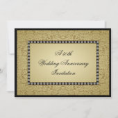 Blüh Golden Wedding Jubiläum Einladung (Vorderseite)