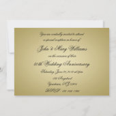 Blüh Golden Wedding Jubiläum Einladung (Rückseite)