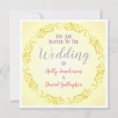 Blüh mit abgestufter Hintergrundinformation Einladung (Vorderseite)