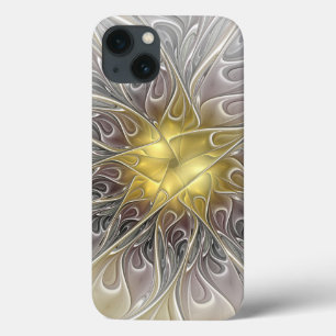 Blüh mit Gold Moderne Abstrakte Fraktal Blume Case-Mate iPhone Hülle