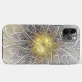 Blüh mit Gold Moderne Abstrakte Fraktal Blume Case-Mate iPhone Hülle (Rückseite (Horizontal))